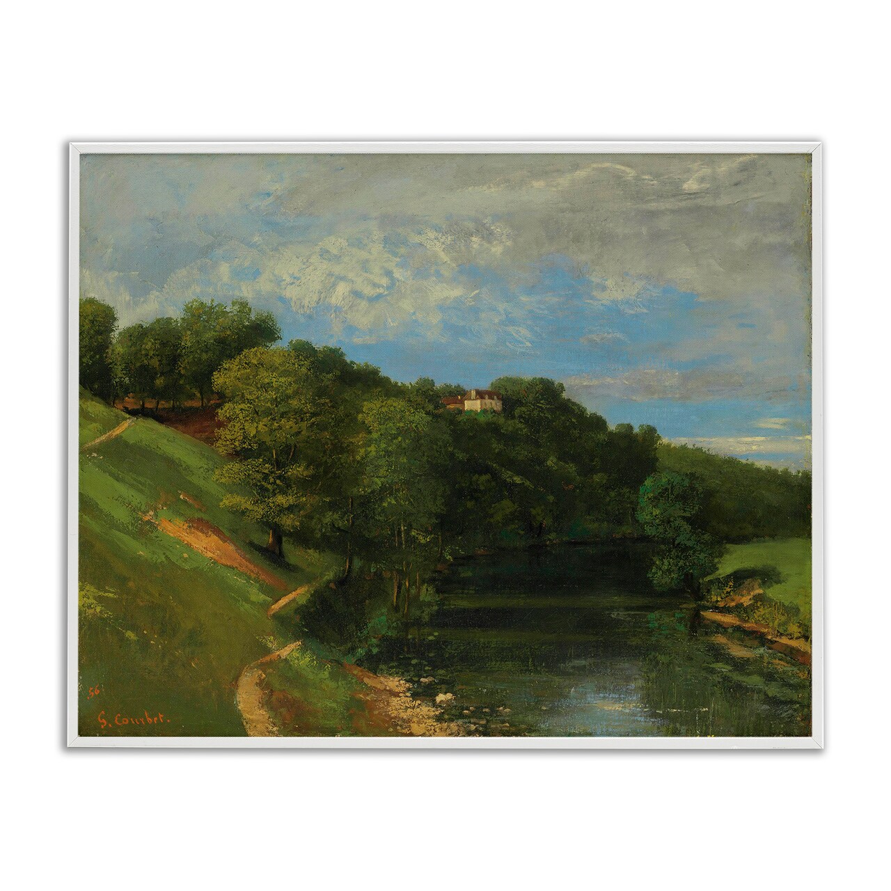 Stupell Industries Classic River Landscape Framed Giclee Wall Art Design by one1000paintings